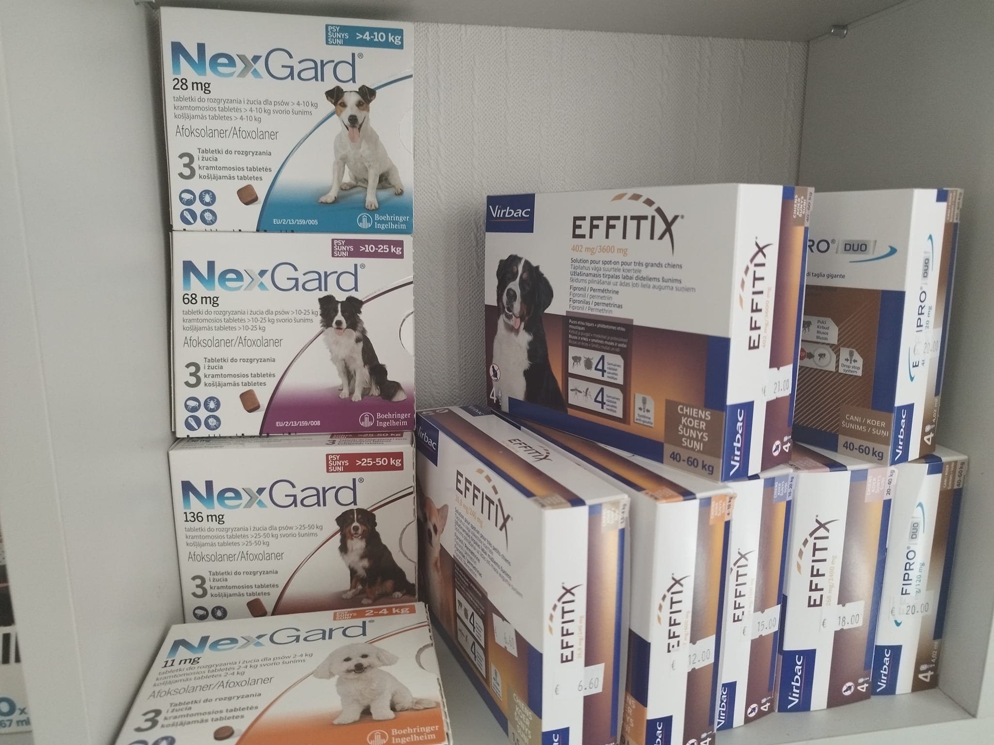 NexGard un NexGard Spectra košļājamās tabletes