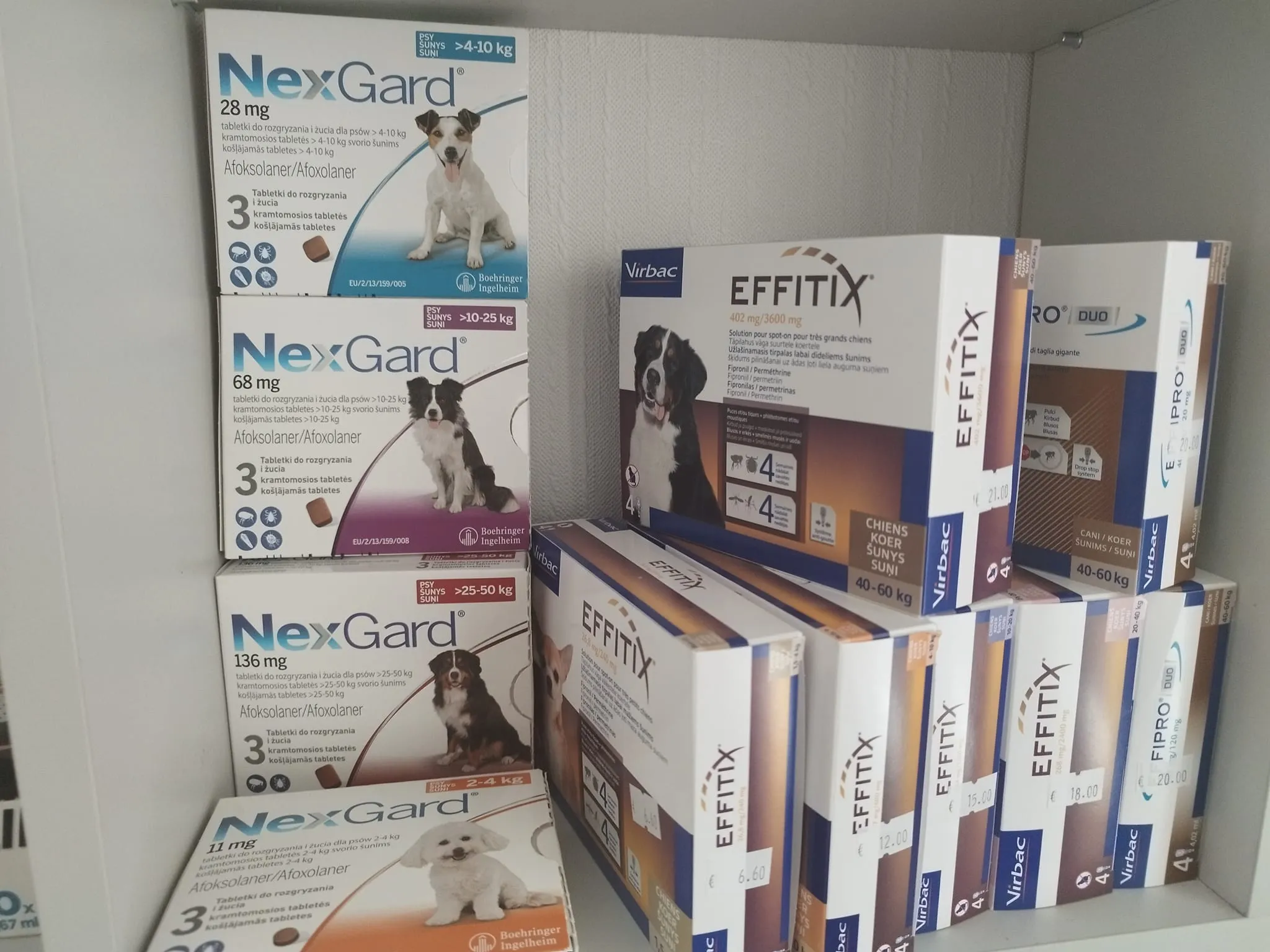 NexGard un NexGard Spectra košļājamās tabletes