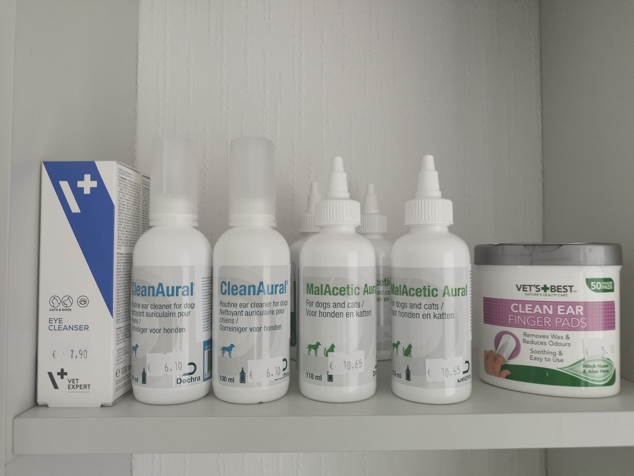 Acu un ausu aprūpes līdzekļi — Vet Expert un Dechra