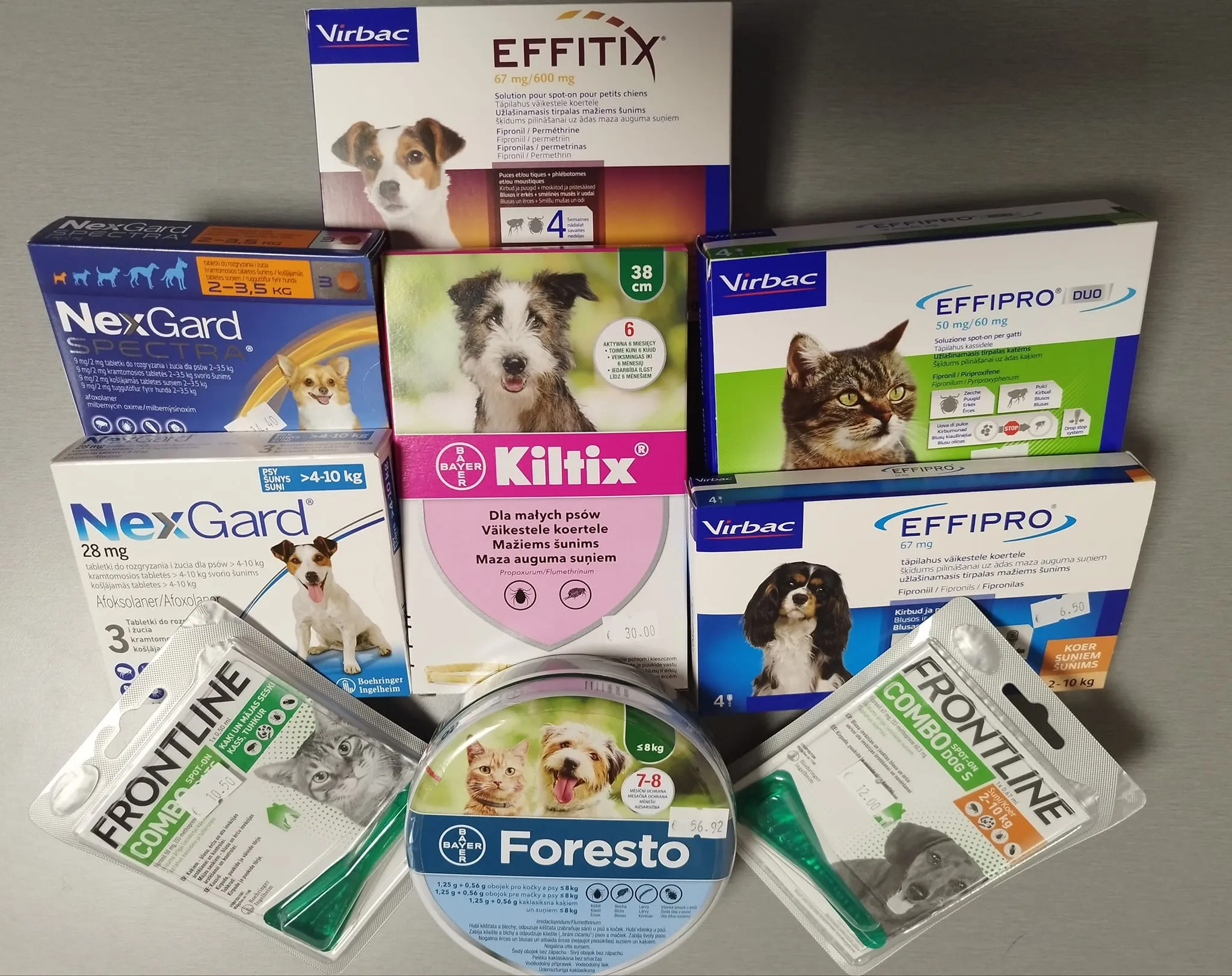 Veterinārās zāles, tostarp NexGard un Frontline